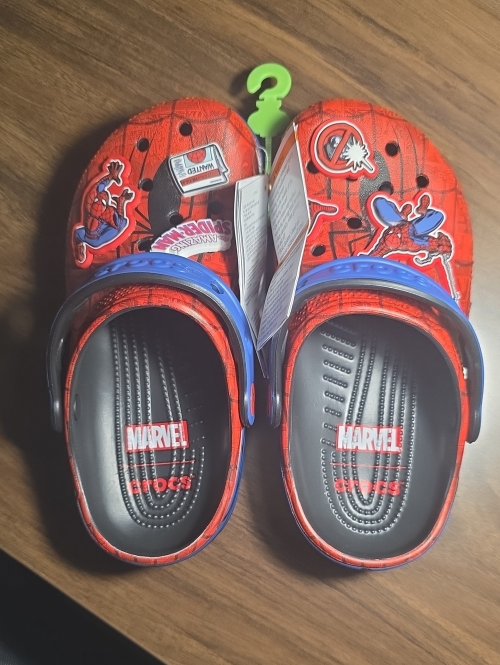 Marvel Kids Spider-Man Red and Blue Clog Slippers